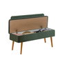 Hanah Home Banco 1070 Pino Atlántico y Verde 110x82.5x40 cm